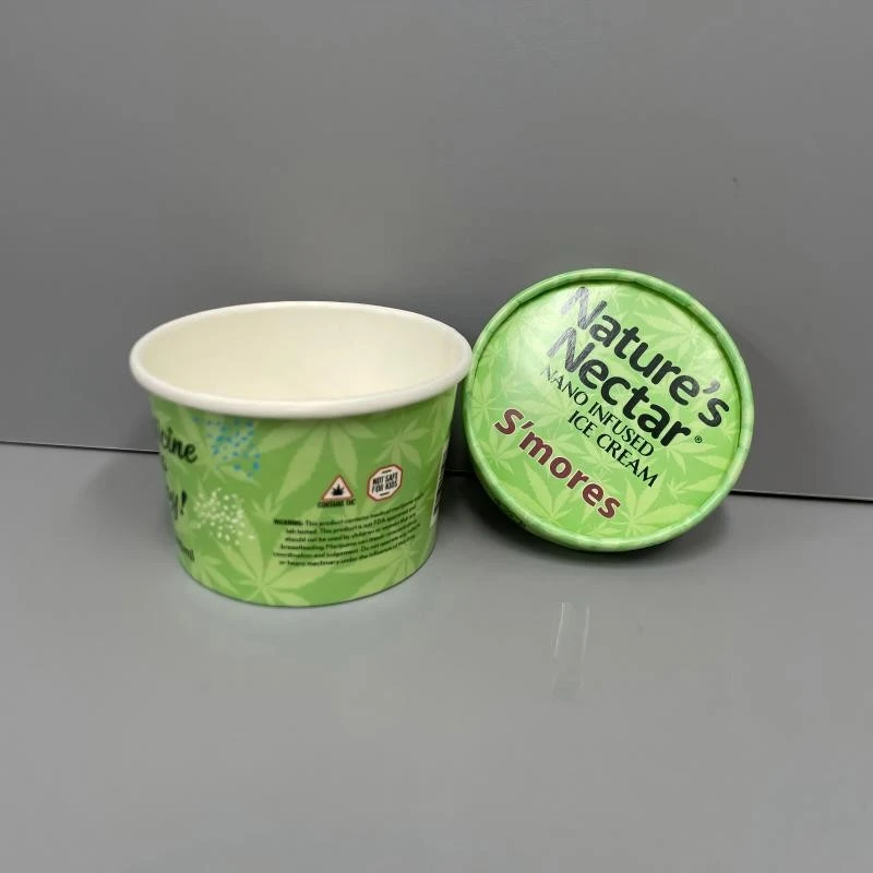 8oz Custom Printed Ice Cream Paper Cup factory