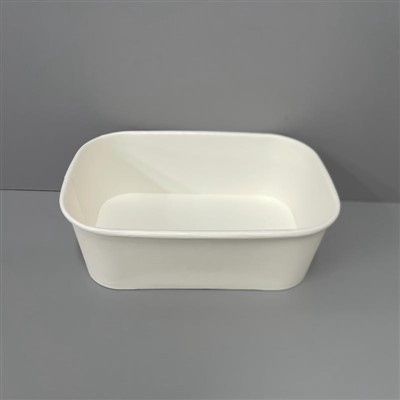 1000 ml-es téglalap alakú papírtálak fehér